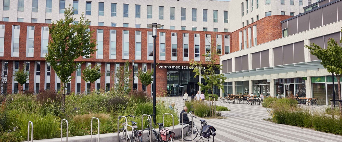 Achterkant van het Zaans Medisch Centrum